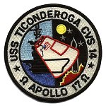 Apollo 17 recovery patch Randy Hunt replica